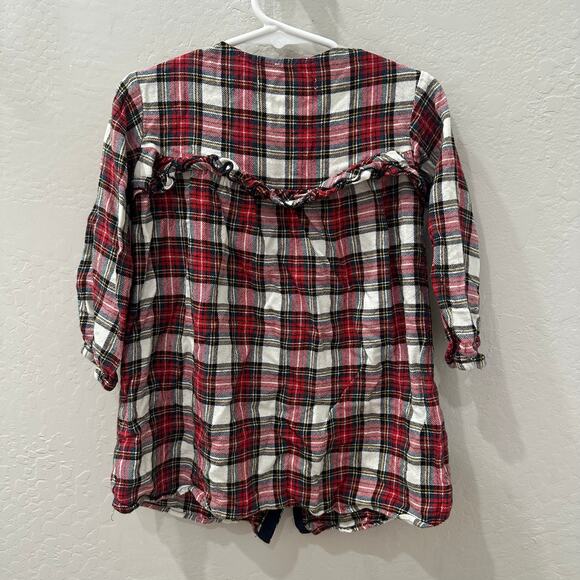 Zara Christmas Plaid Ruffle Tunic - Picture 5 of 6